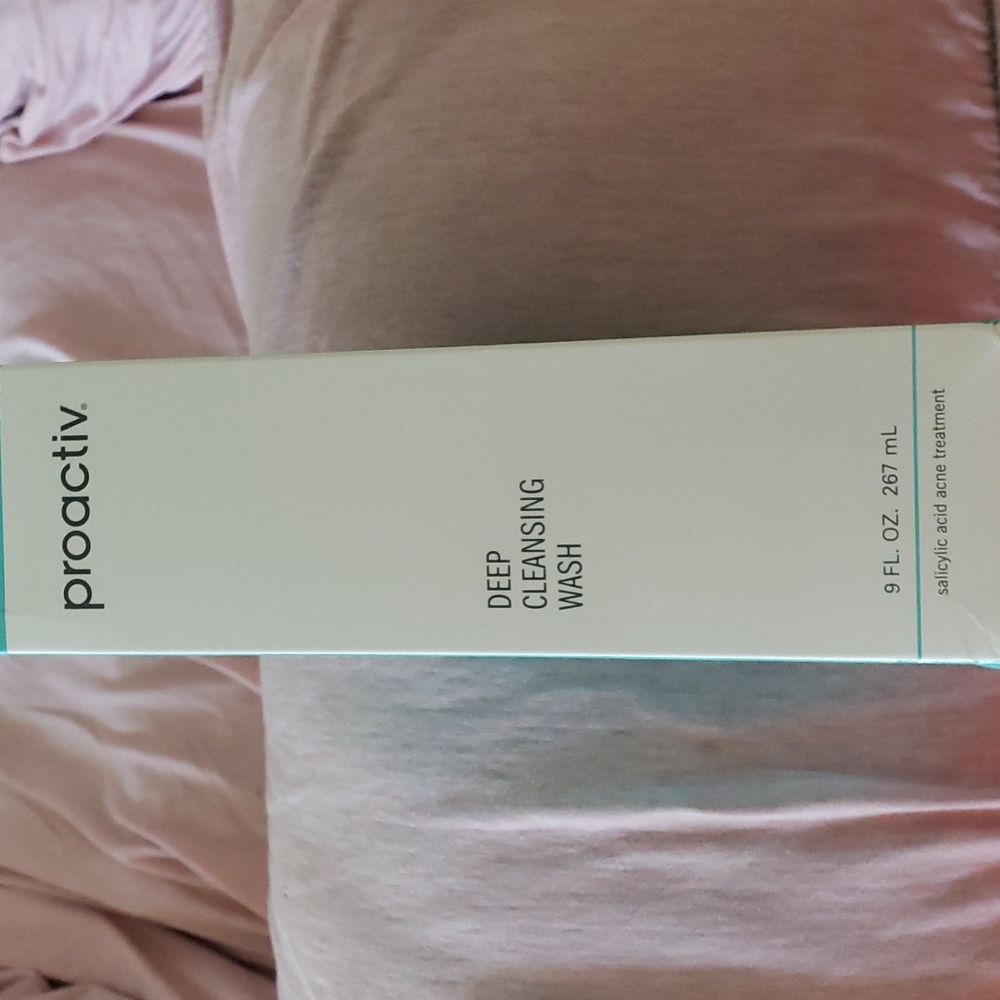 Proactiv deep cleansing wash.